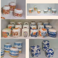 ست بانکه سرامیکی سه سایزی دستساز  با طرحهای متنوع