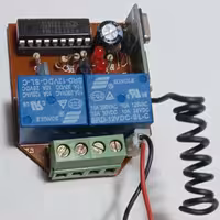 ریموت 2 کانال با گیرنده 315 مگا هرتز و تغذیه 12 ولت