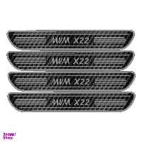 برچسب بدنه خودرو مهدیار مدل کربن کد sp130 مناسب برای MVM X22 بسته 4 عددی