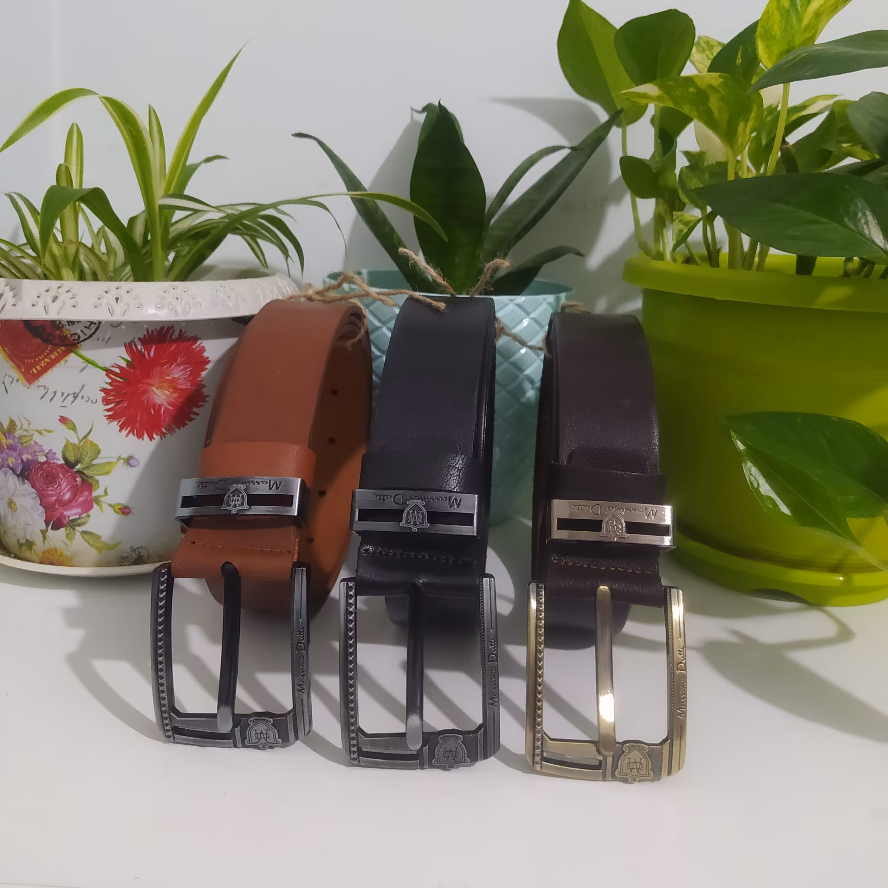 کمربند چرم گاومیش