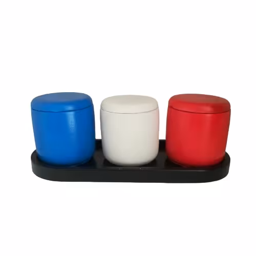 بانکه بتنی طرح پرچم فرانسه مجموعه 4 عددی 