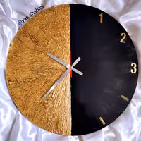 ساعت دیواری ورق طلا 45سانتی