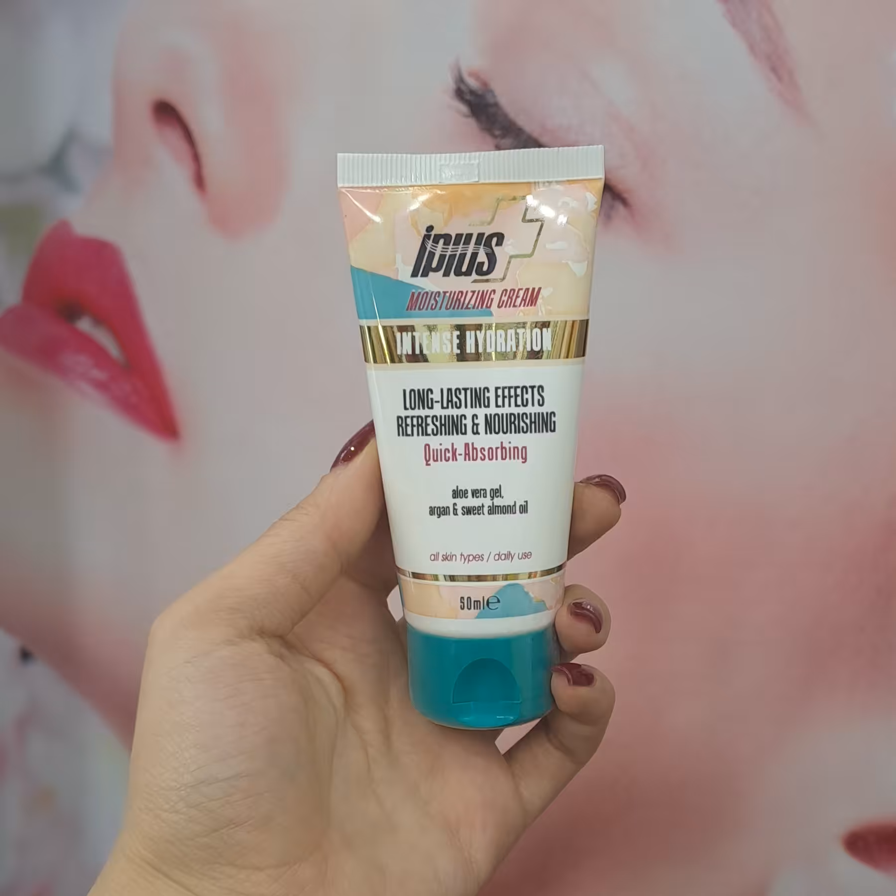 کرم آبرسان قوی روزانه آی پلاس حجم 50 میل

