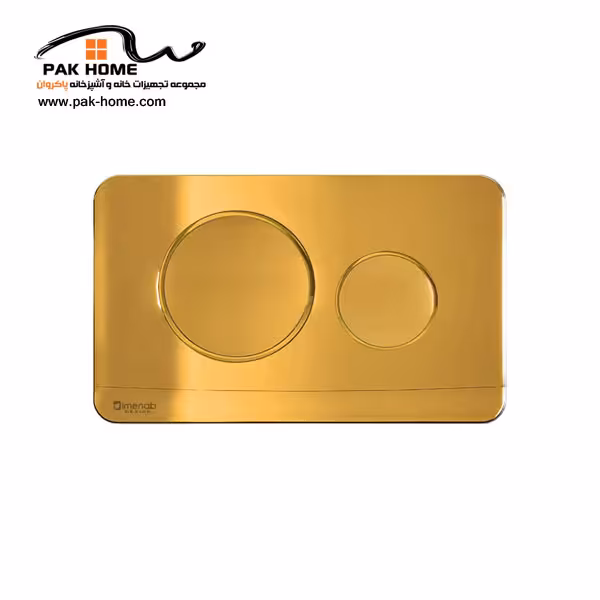 کلید فلاش تانک توکار ایمن آب مدل پلنت (طلایی براق)