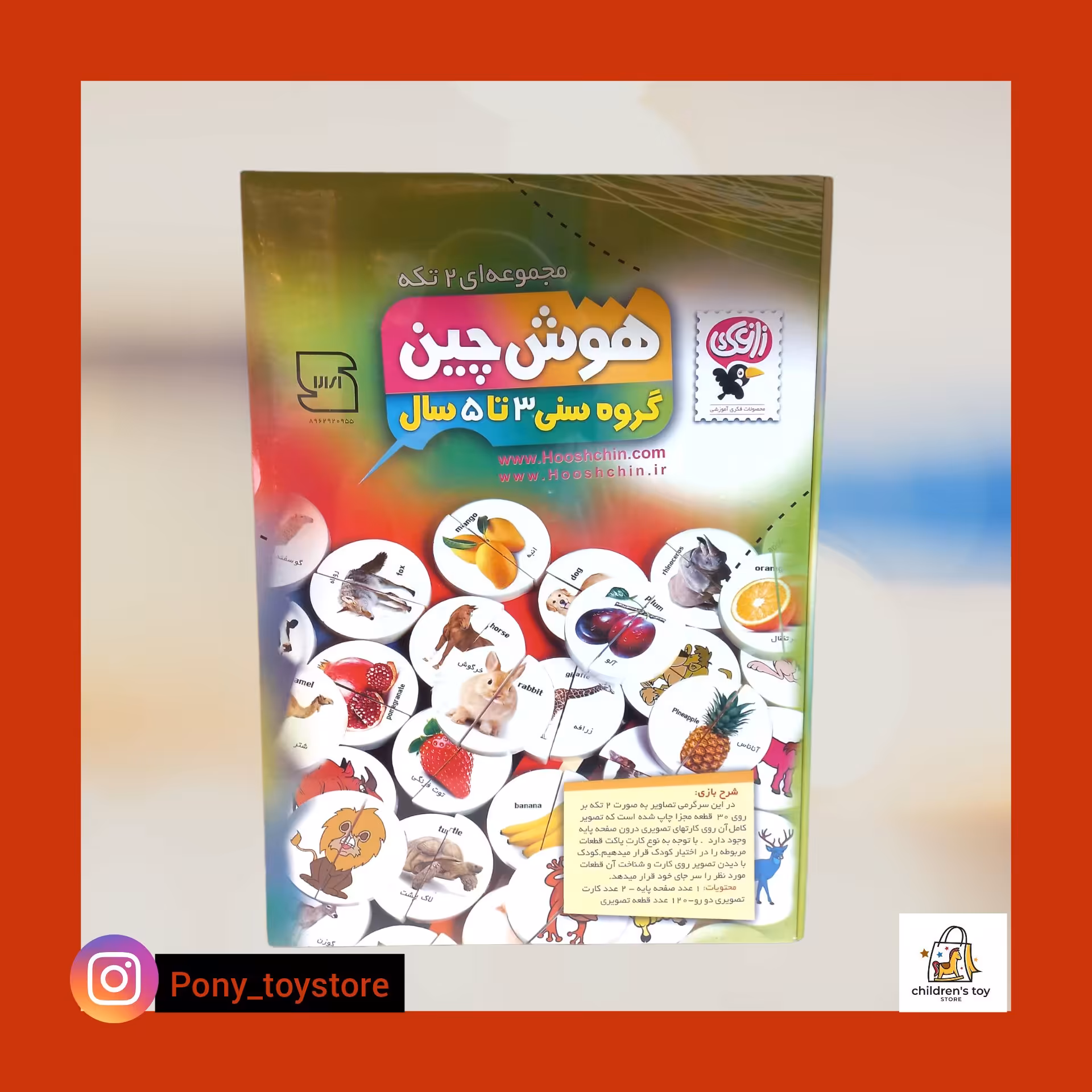 اسباب بازی هوش چین دوتکه