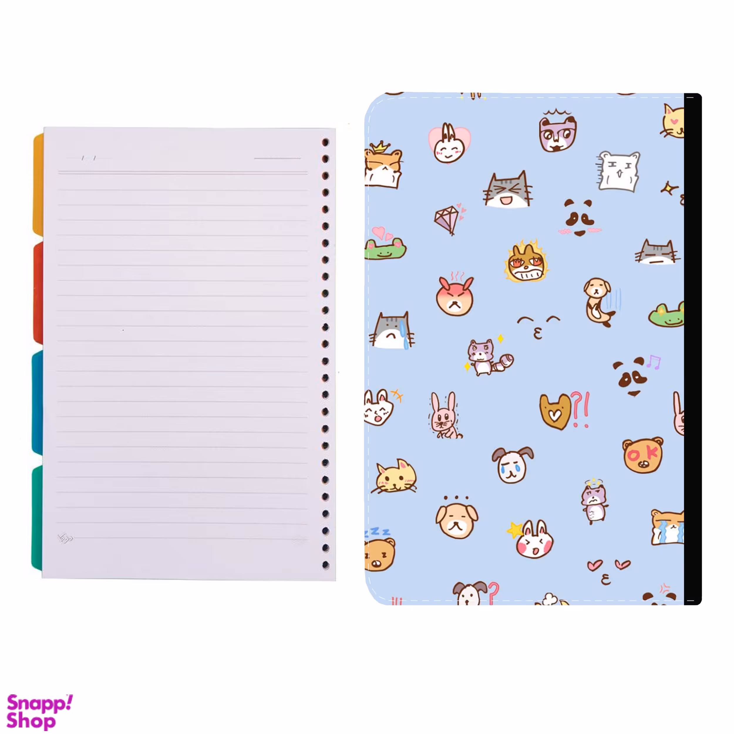 کلاسور طرح کارتون کد 237 به همراه کاغذ کلاسور