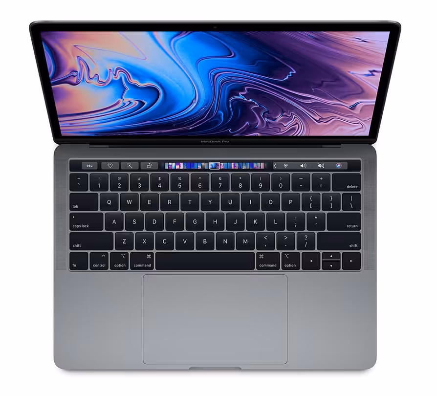 لپ تاپ اپل مک بوک پرو 2019 مدل MUHP2 دارای تاچ بار و صفحه نمایش رتینا