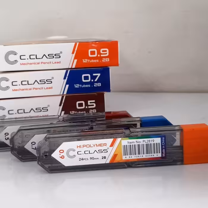 نوک اتود سی کلاس، مشکی، 0.5و 0.7و0.9،پررنگ و نرم. و با کیفیت 