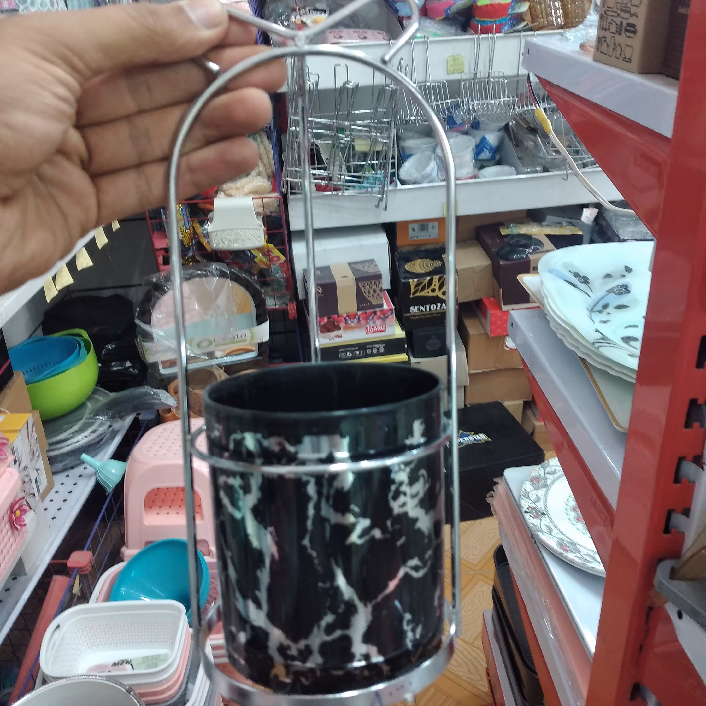 جای قاشق استند دار طرح ماربل
