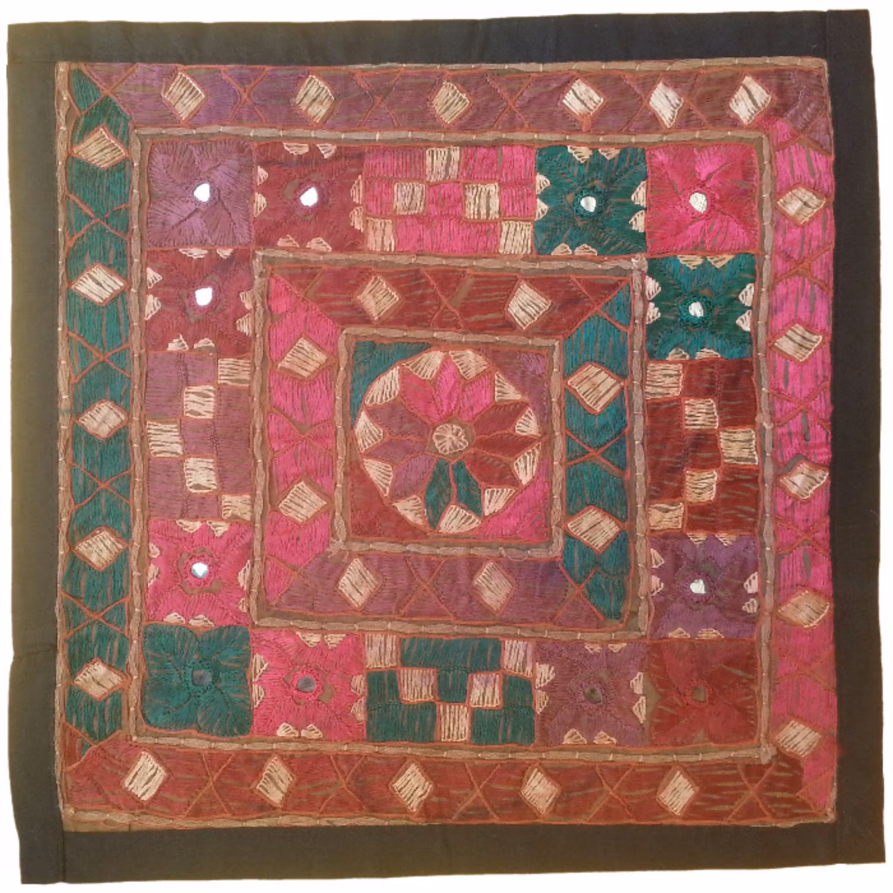 وسط میزی کوچک عسلی سوزن دوزی کد QUSOOZ60