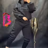 ست هودی شلوار غواصی ساندویچی خارجی