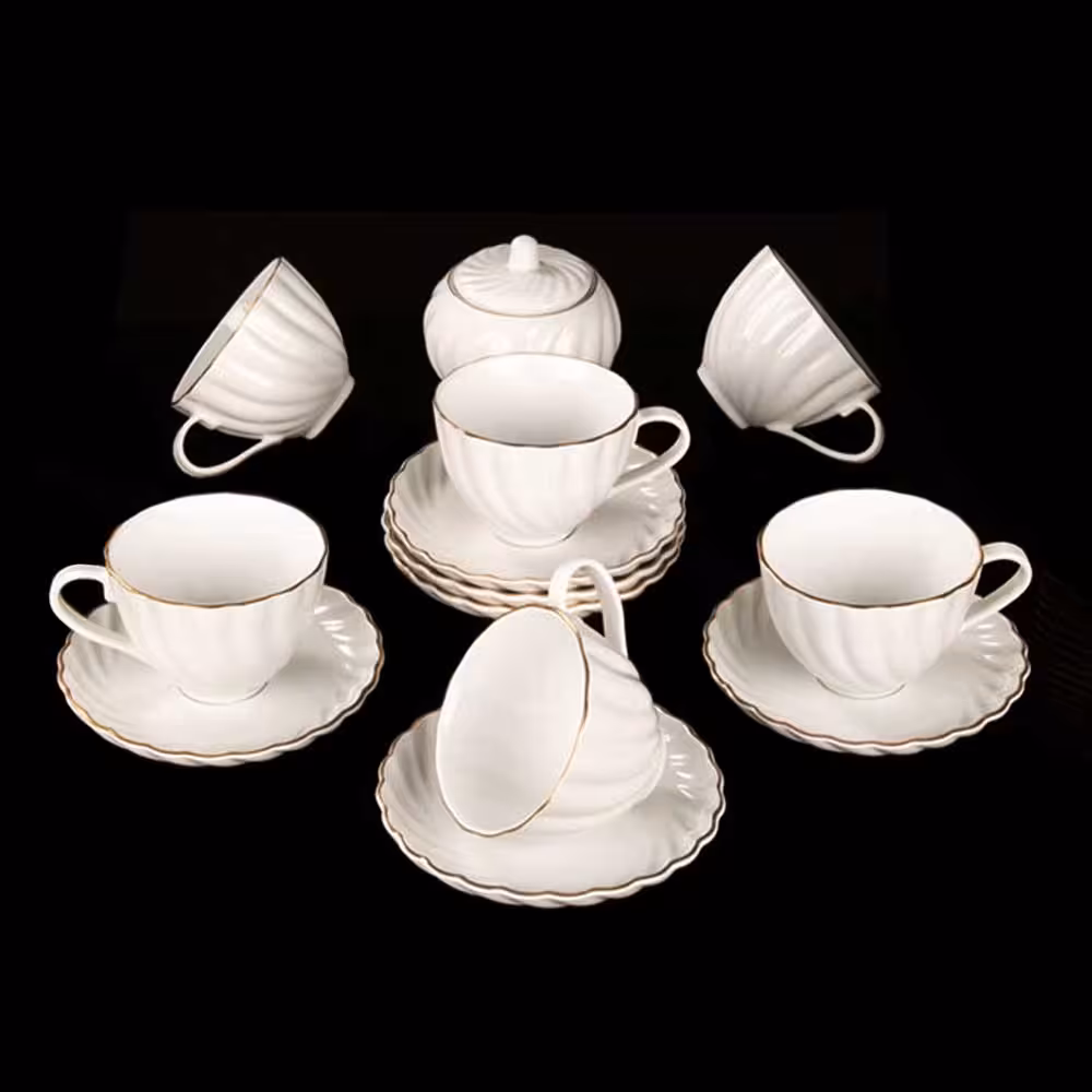 سرویس چای خوری 14 پارچه لمون مدل کارمن