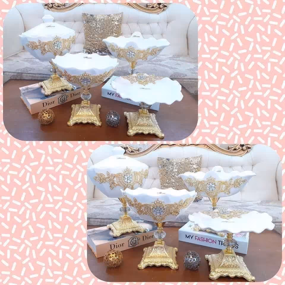 سرویس 4 تکه پذیرایی طرح طلا