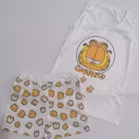 تاپ و شلوارک زنانه طرح گارفیلد