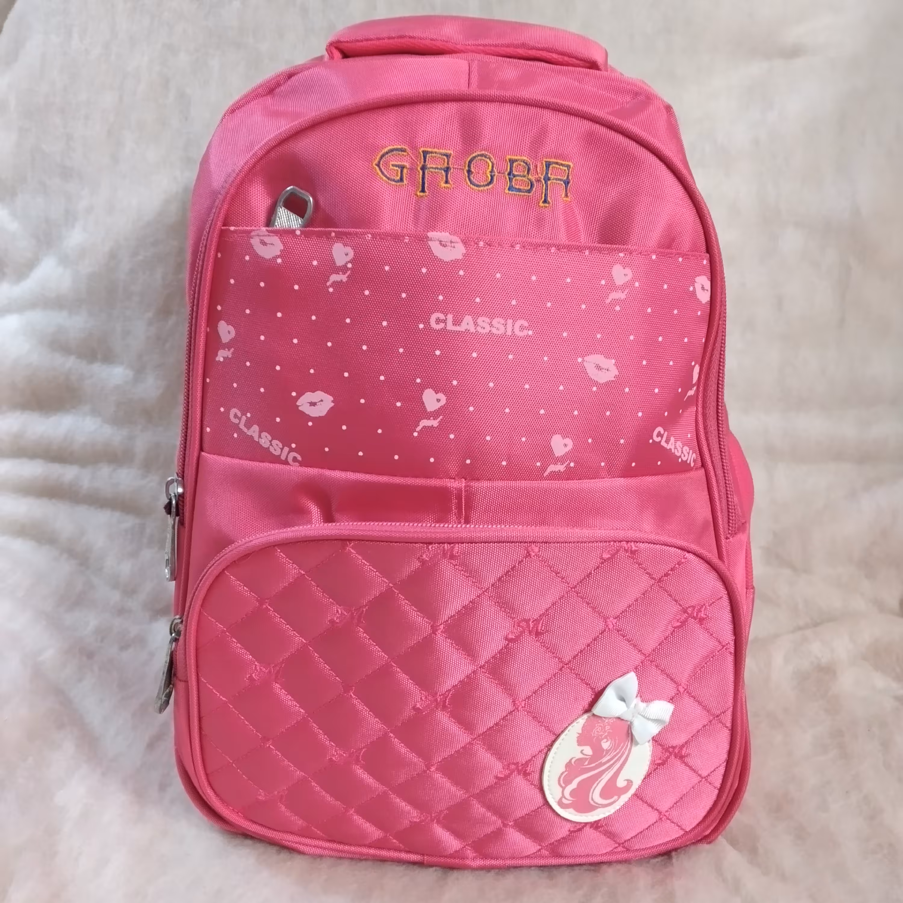 کیف کوله مدرسه دخترانه (آبی و صورتی)