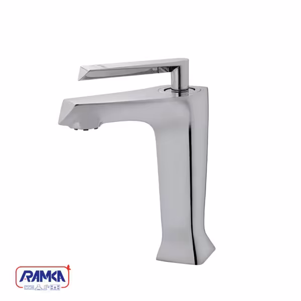 شیر روشویی درخشان مدل برک