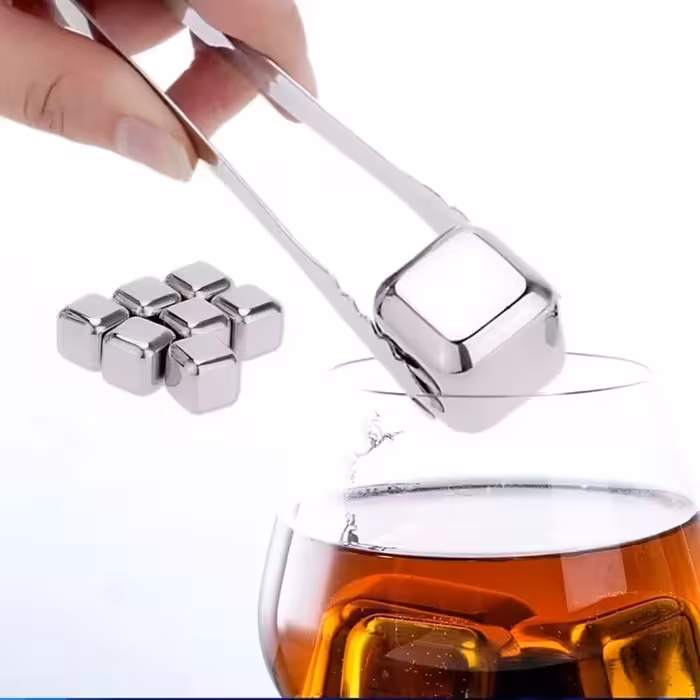 یخ مکعبی استیل بسته 6 عددی | amazonchi