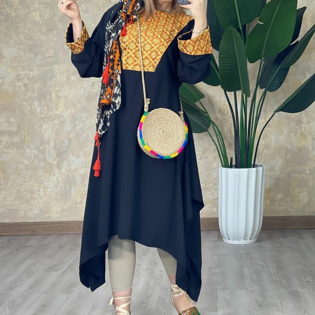 مانتو ساحلی بلند ابروبادی