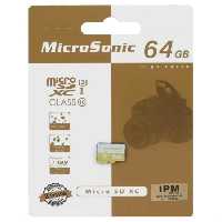کارت حافظه microSDXC میکروسونیک مدل 533X-A1 کلاس 10 استاندارد UHS-I U3 سرعت 80MBps ظرفیت 64 گیگابایت
