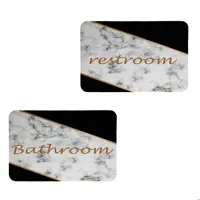 پادری طرح Bathroom وRestroom کد 8665 سایز 80 در50 مجموعه 2 عددی