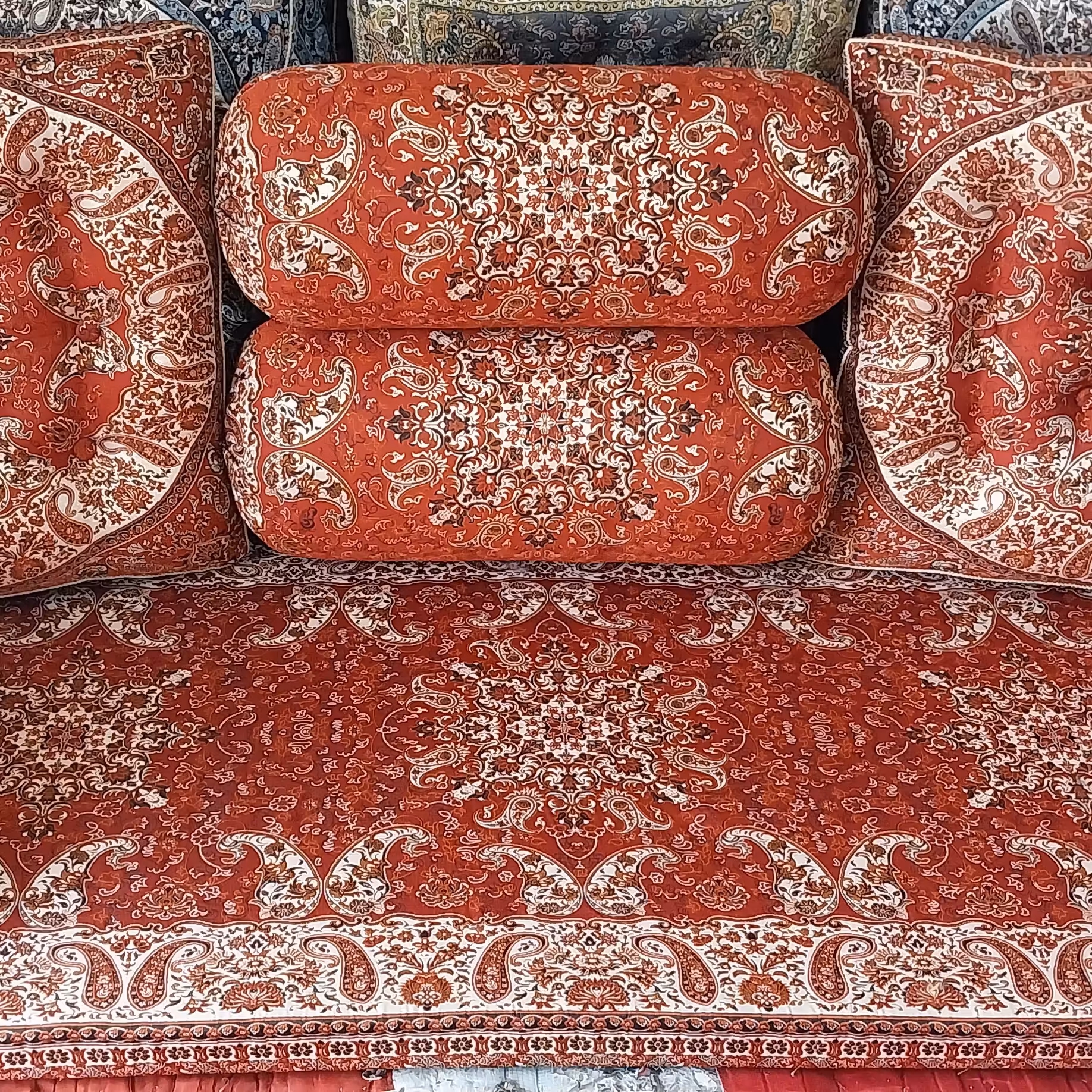 ست شاه نشین قرمز ترمه زیبا