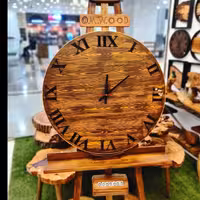 ساعت دیواری طرح چوب