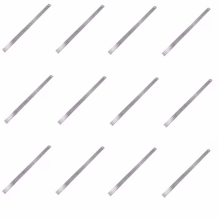 خط کش فلزی 50 سانت ضخیم اعلاء (بسته 12 عددی)(عمده)