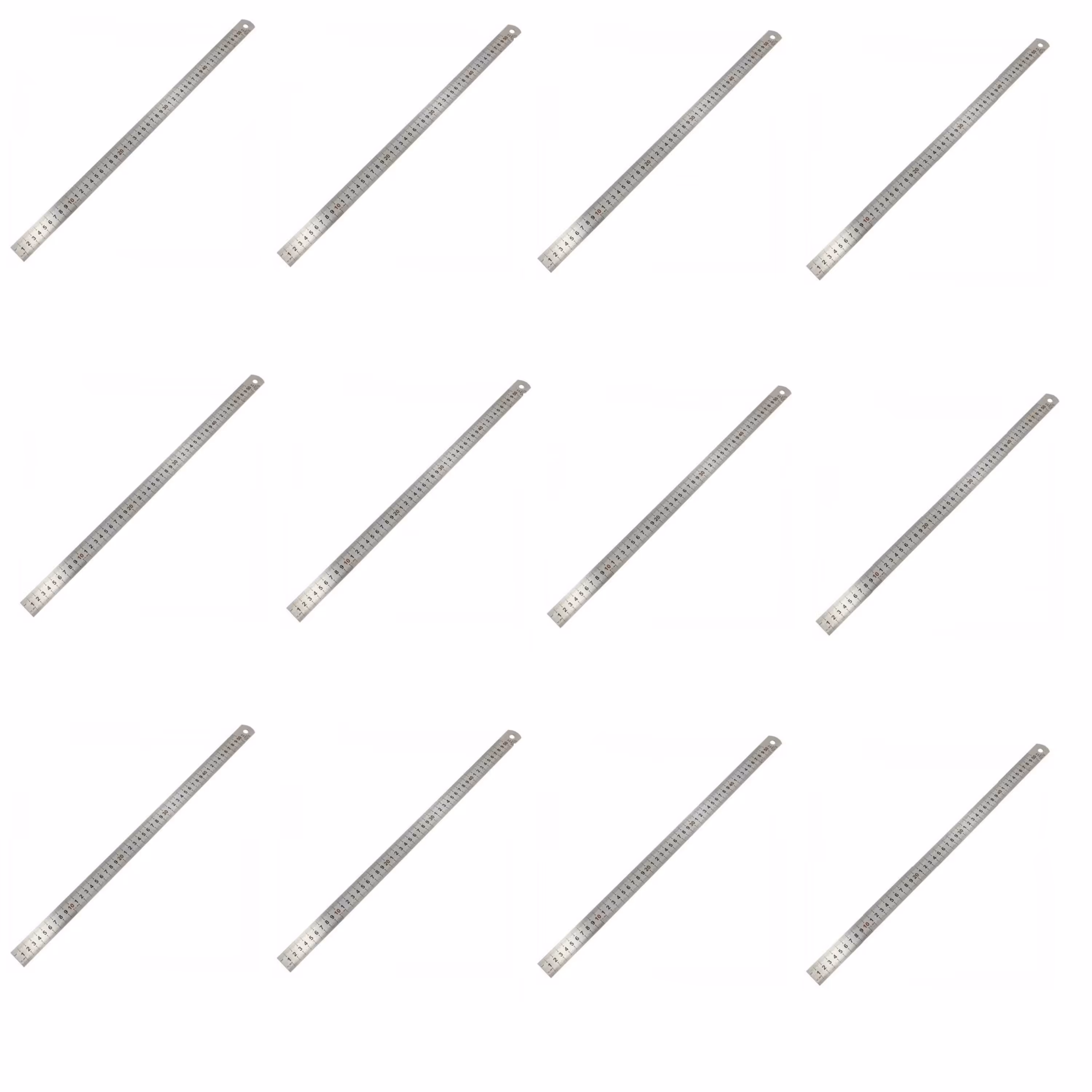 خط کش فلزی 50 سانت ضخیم اعلاء (بسته 12 عددی)(عمده)