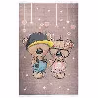 فرش کودک خرس های دوقولو 700 شانه تراکم 3300 نخ پلی اوژن سایز 1.5 در 2.25(4 متری )