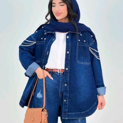مانتو جین مرواریدی