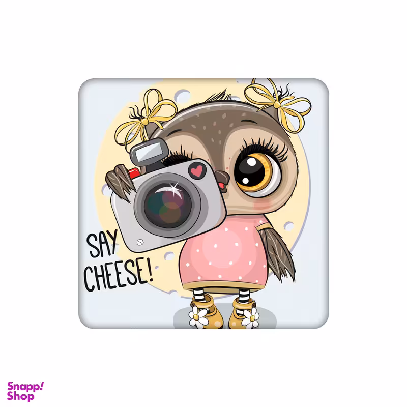 زیر لیوانی طرح جغد مدل say chees کد 4995511