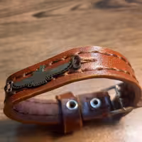 دستبند چرم طبیعی مدل ds150