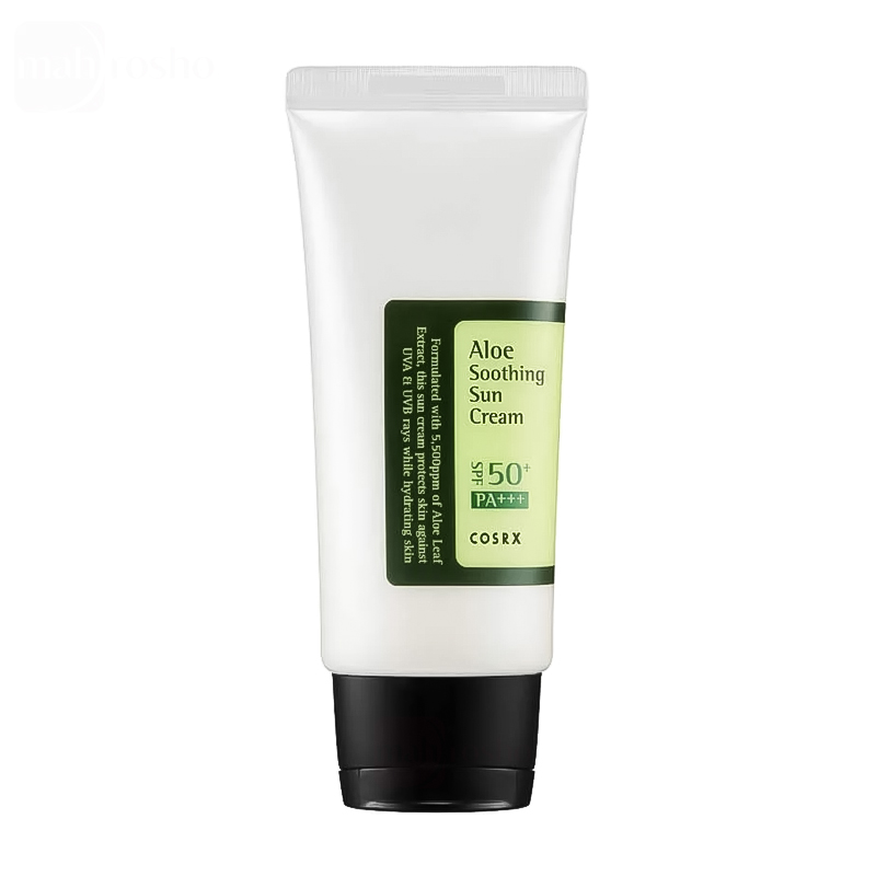 کرم ضد آفتاب تسکین دهنده آلوئه ورا کوزارکس با SPF50 حجم 50 میلی لیتر
