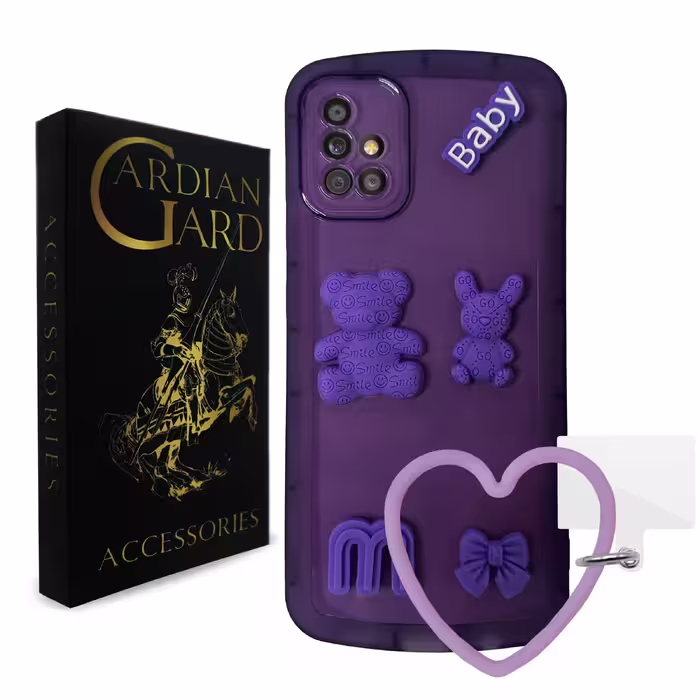 کاور گاردین گارد مدل Heart مناسب برای سامسونگ    Galaxy A51  به همراه بندآویز