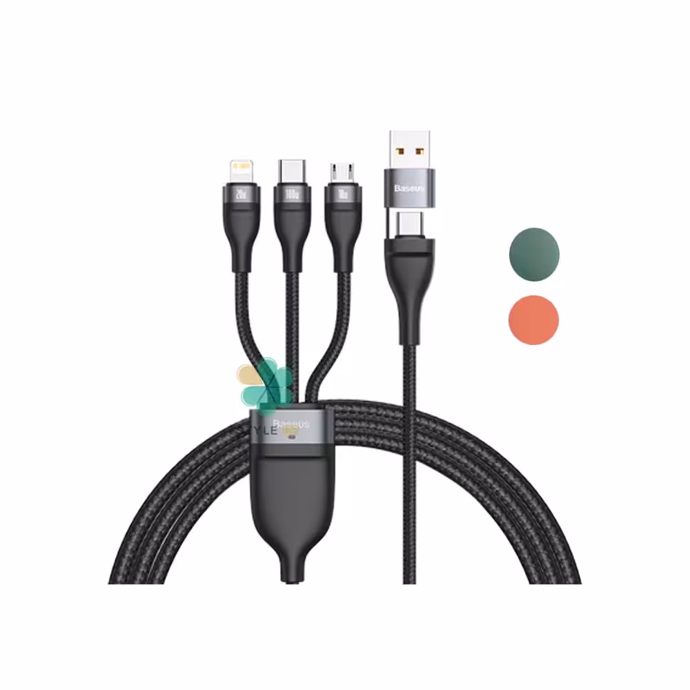 کابل شارژ 3 سر بیسوس Baseus Flash Series 2-for-3 CA2T3-01