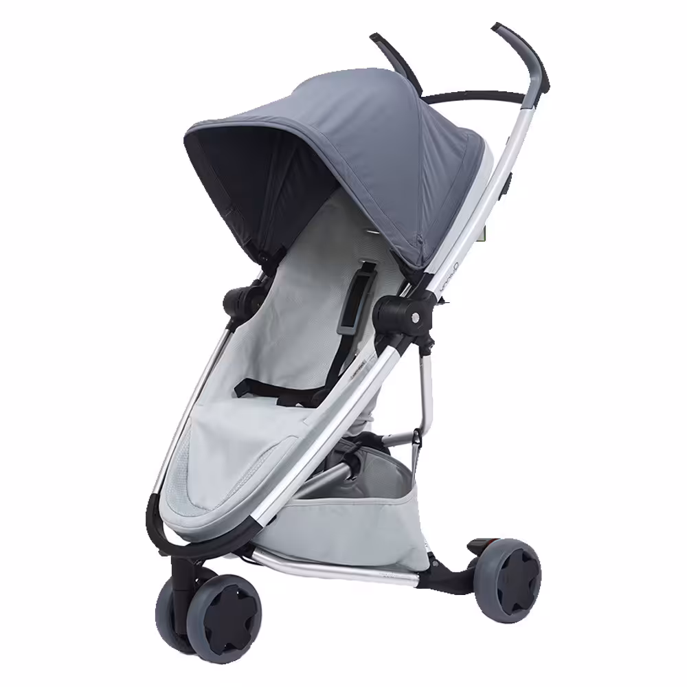 کالسکه کوئینی سه چرخ مدل zapp flex  رنگ خاکستری