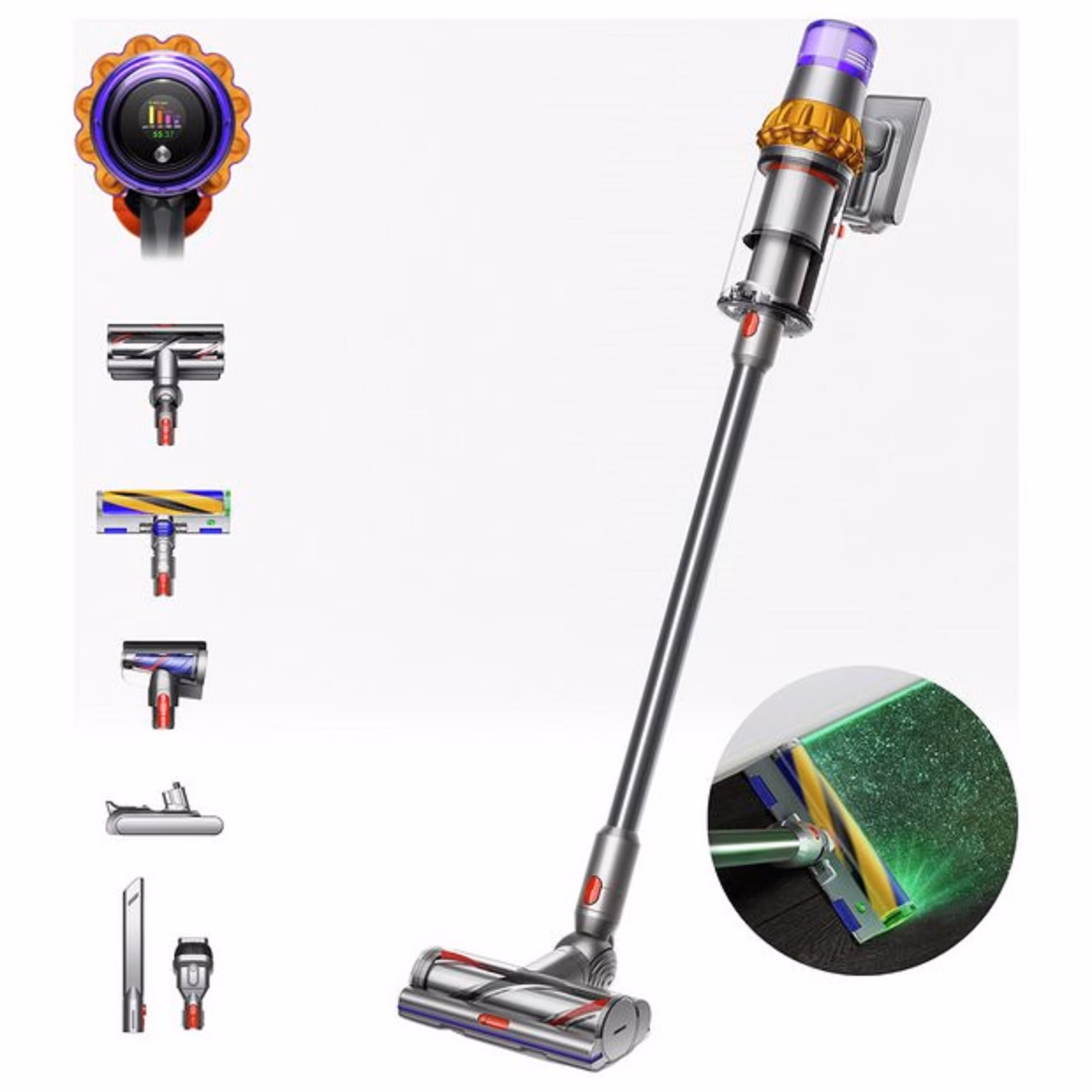 جارو شارژی حرفه ایی دایسون مدل Dyson d15 detect Absolute