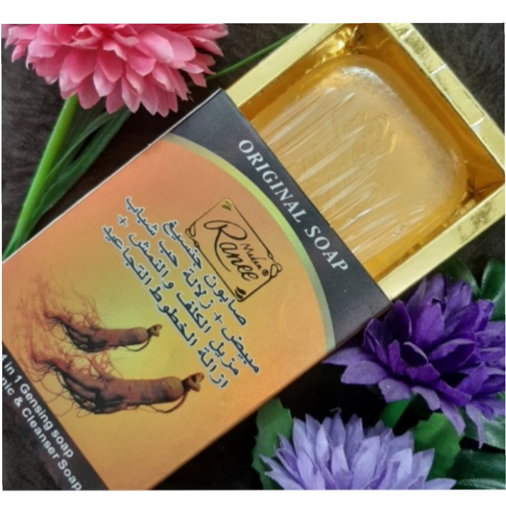 2 عدد صابون کلاژن جنسینگ اورجینال