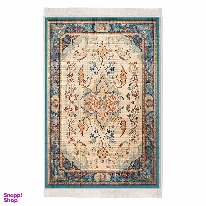 فرش ماشینی چاپی بدون تار و پور هانوکس مدل کاشانک کد HAC.608.01