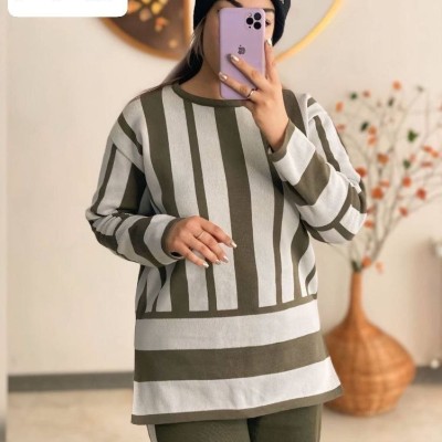 ست بلوز و شلوار زنانه بافت