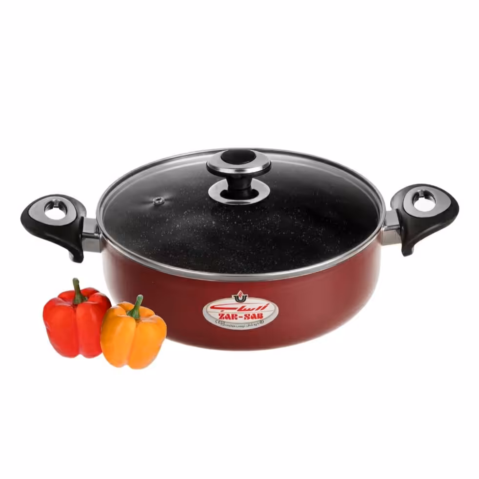 قابلمه کوتاه گرانیتی دودسته زرساب سایز28