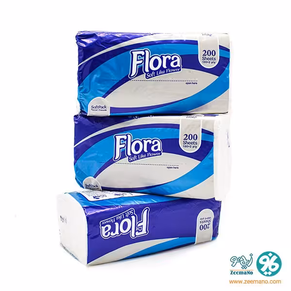 دستمال اقتصادی فلورا 200 برگ