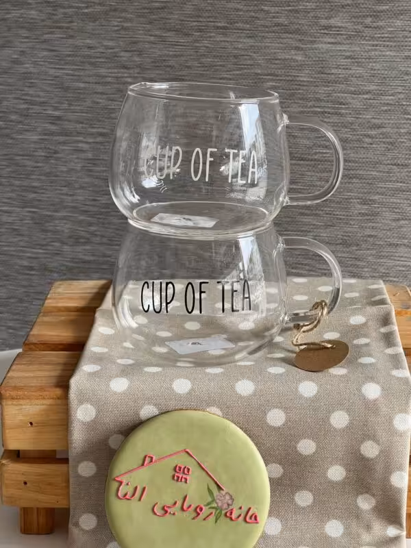 فنجان پیرکس تپل تکست CUP OF TEA