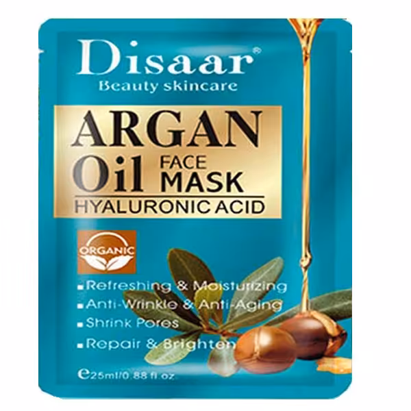 ماسک صورت دیسار مدل روغن آرگان حجم 25 میلی لیتر 