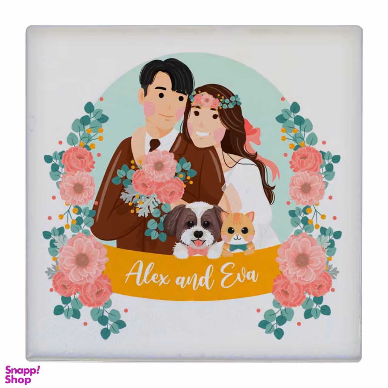 زیر لیوانی طرح نقاشی عشاق کد 4861256_3799