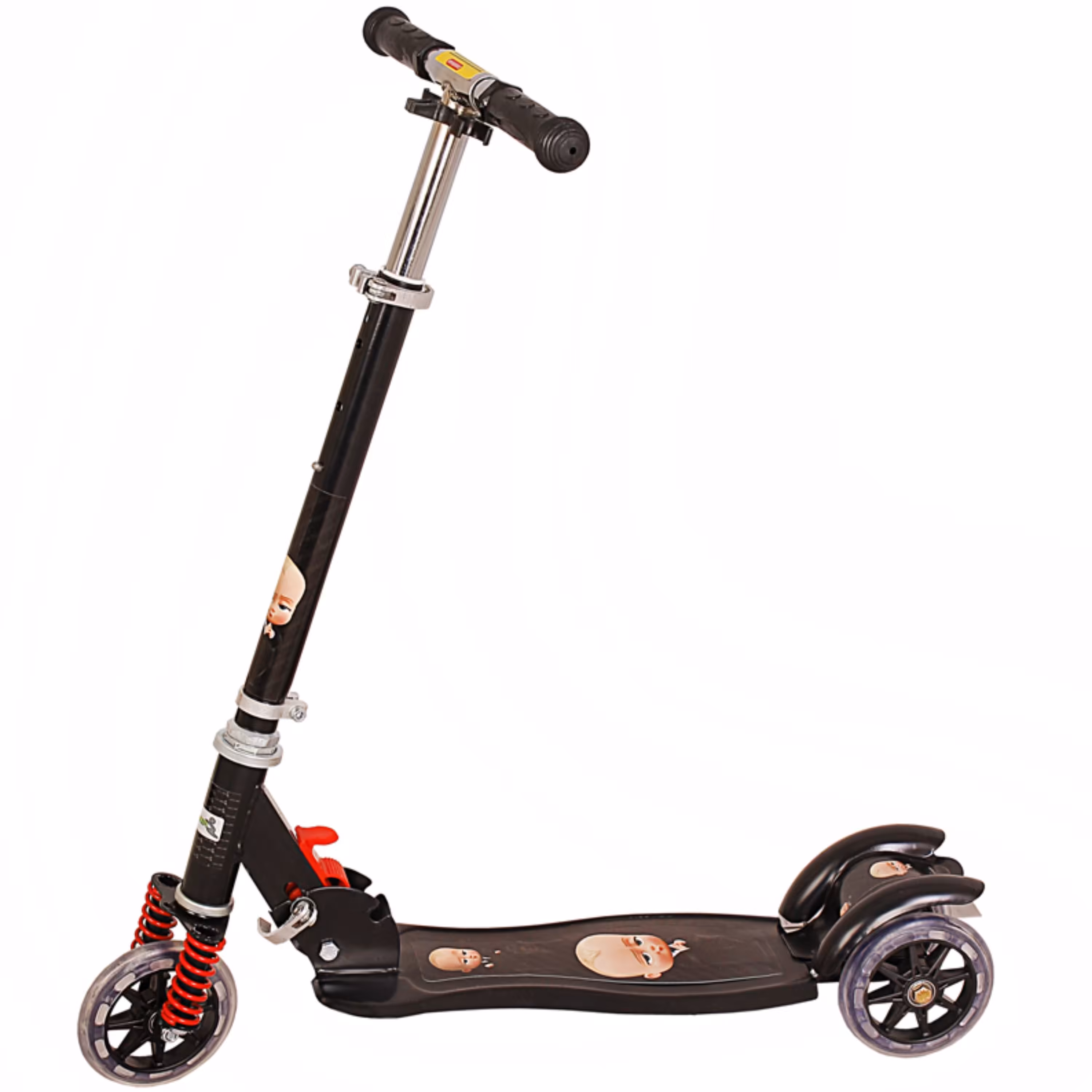 اسکوتر 3چرخ بچه رئیس مشکی پسرانه سایز متوسط 