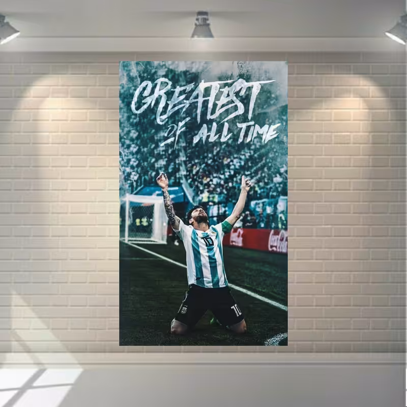 استیکر طرح قهرمانی آرژانتین مدل لیونل مسی کد SDA1933