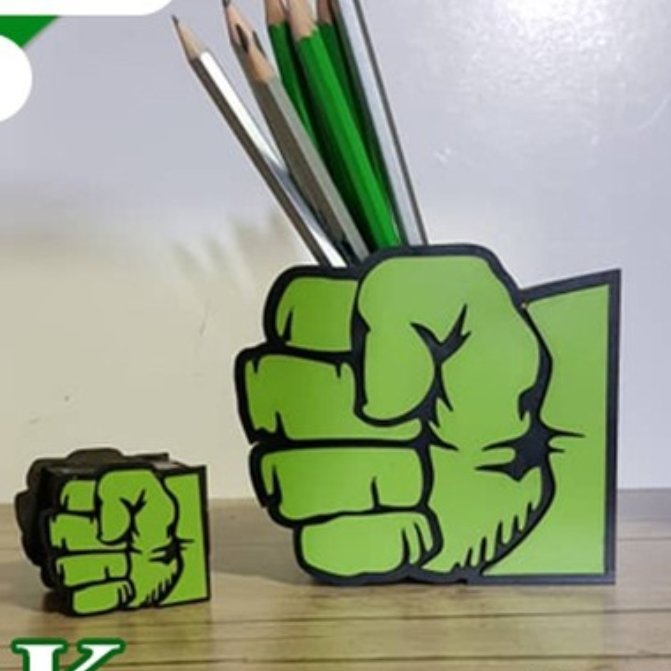 ست جاقلمی رومیزی و مدادتراش هالک