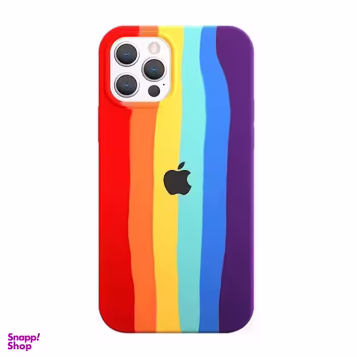 کاور طرح رنگین کمان مدل سیلیکونی کد RH-01 مناسب برای گوشی موبایل اپل iphone 12 Pro Max غیر اصل