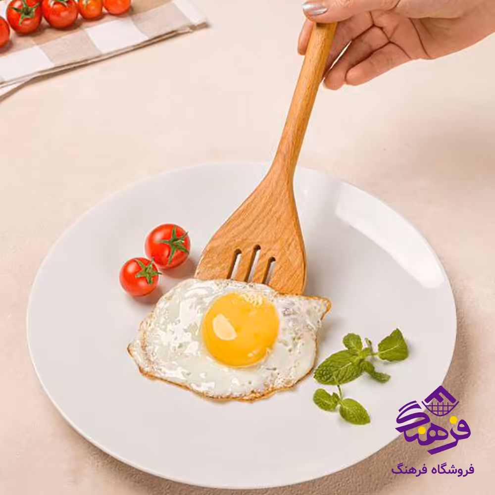 کفگیر ملاقه لیمون چوبی